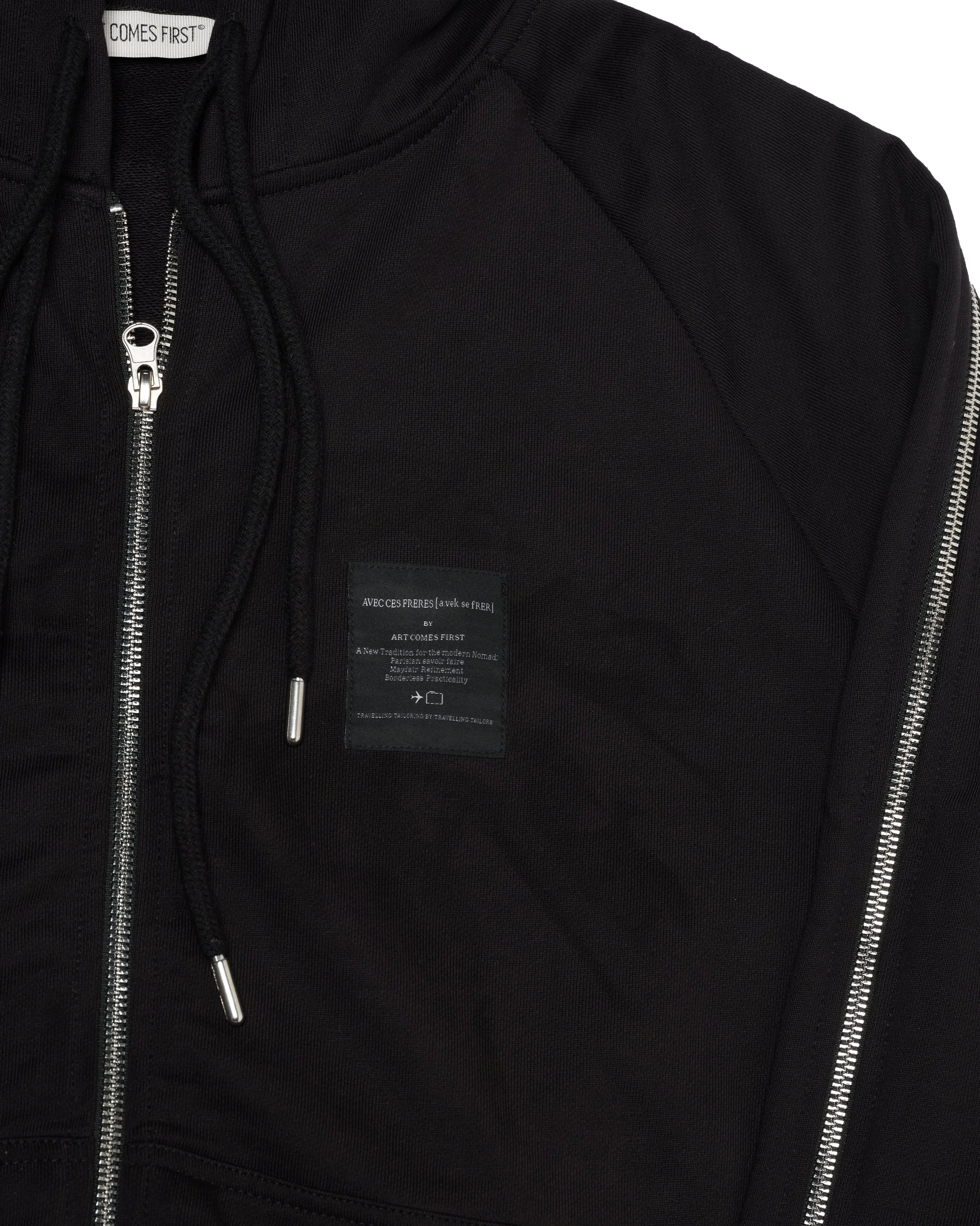 SECRET Double Zip Hoodie ブラック ZipHoodie.jpg?format=1500w